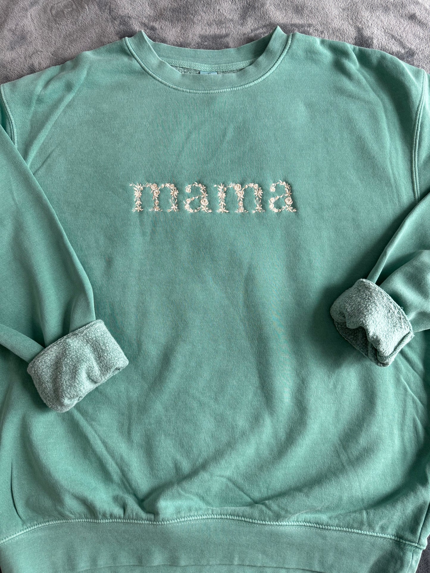 mama Floral | Mint Green - MADE TO ORDER