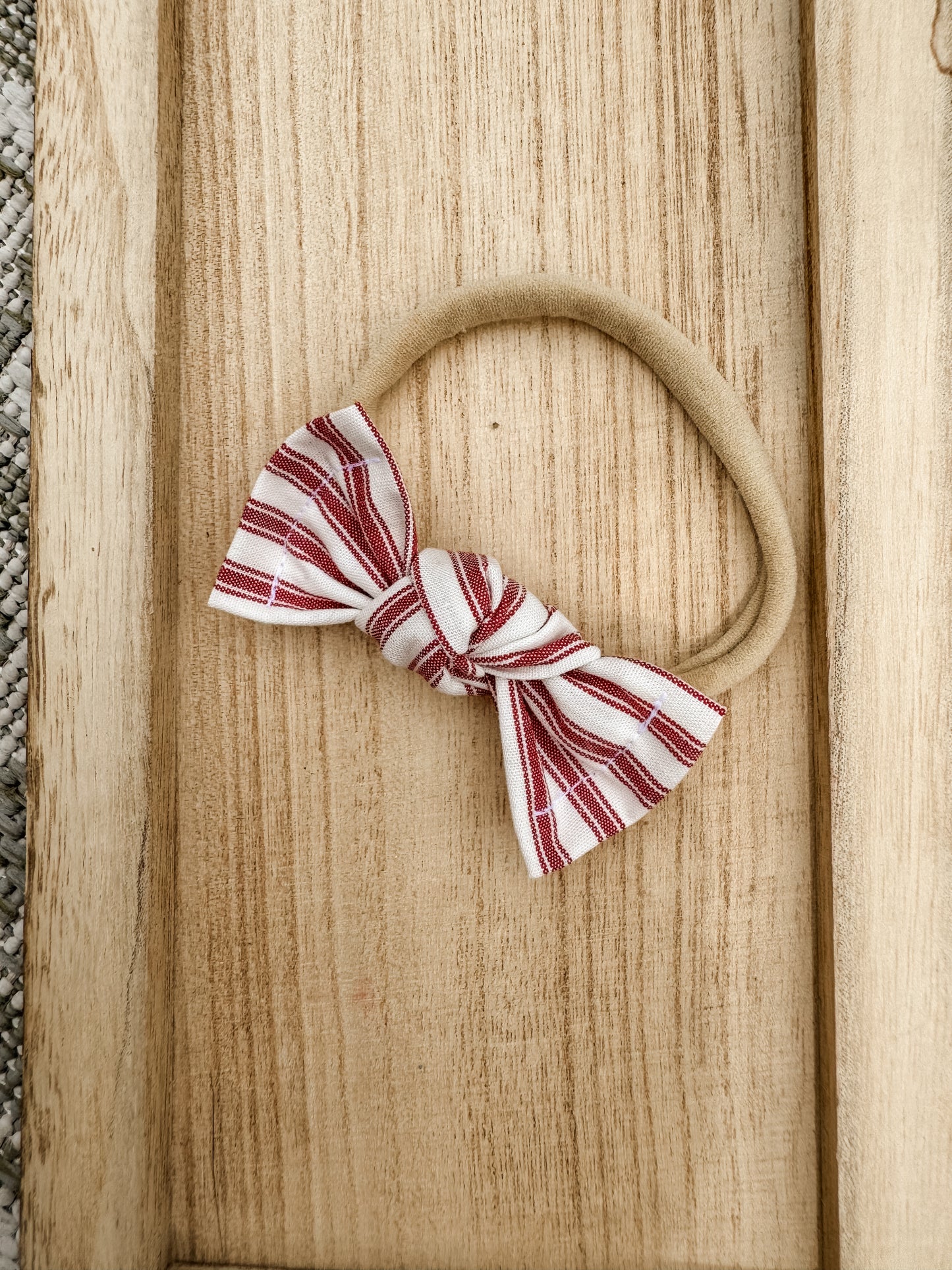 Striped Sweetheart Classic Bow