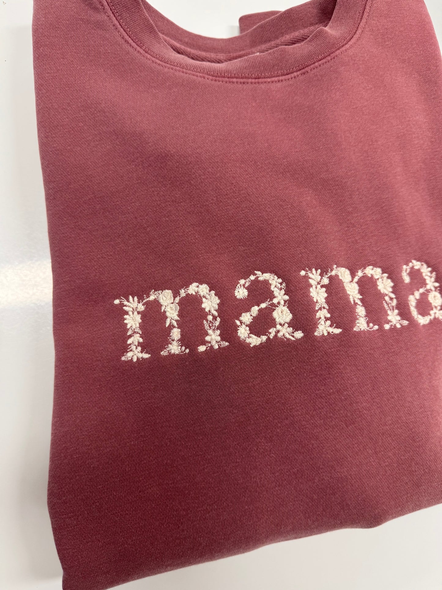 mama Floral | Maroon - MADE TO ORDER