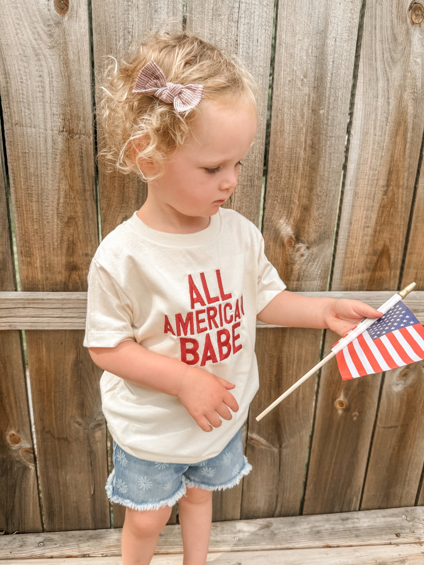 Garnet Grace Classic Bow Clip