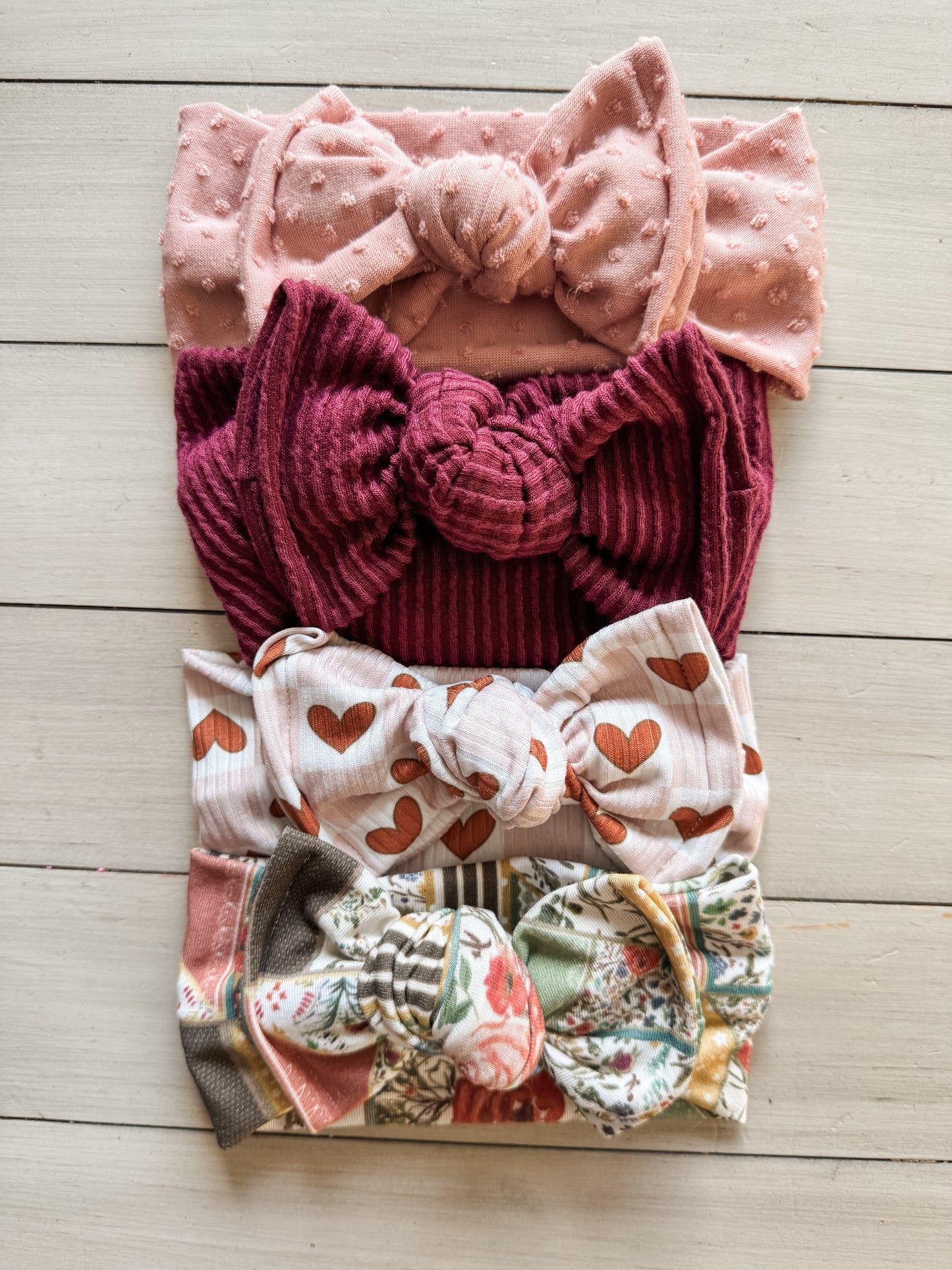 Annie Rose Patchwork Bamboo Chunky Bow