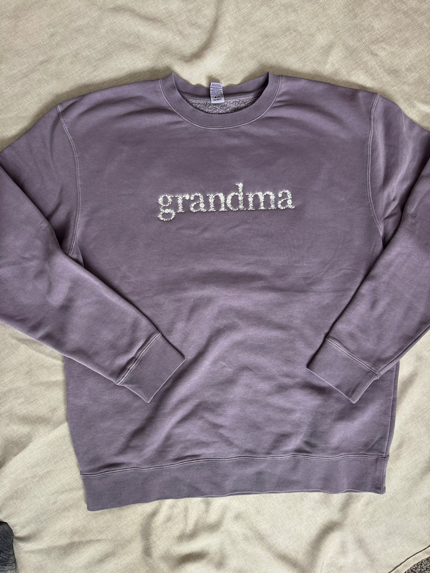 grandma Floral | plum - MADE TO ORDER