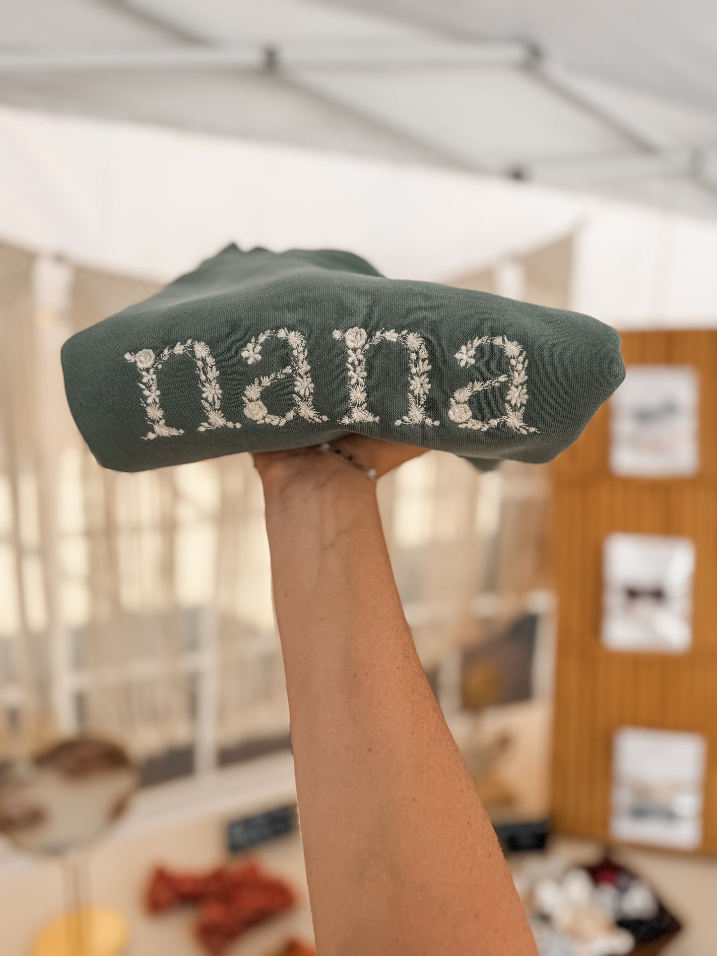 nana Floral | Alpine Green - MADE TO ORDER