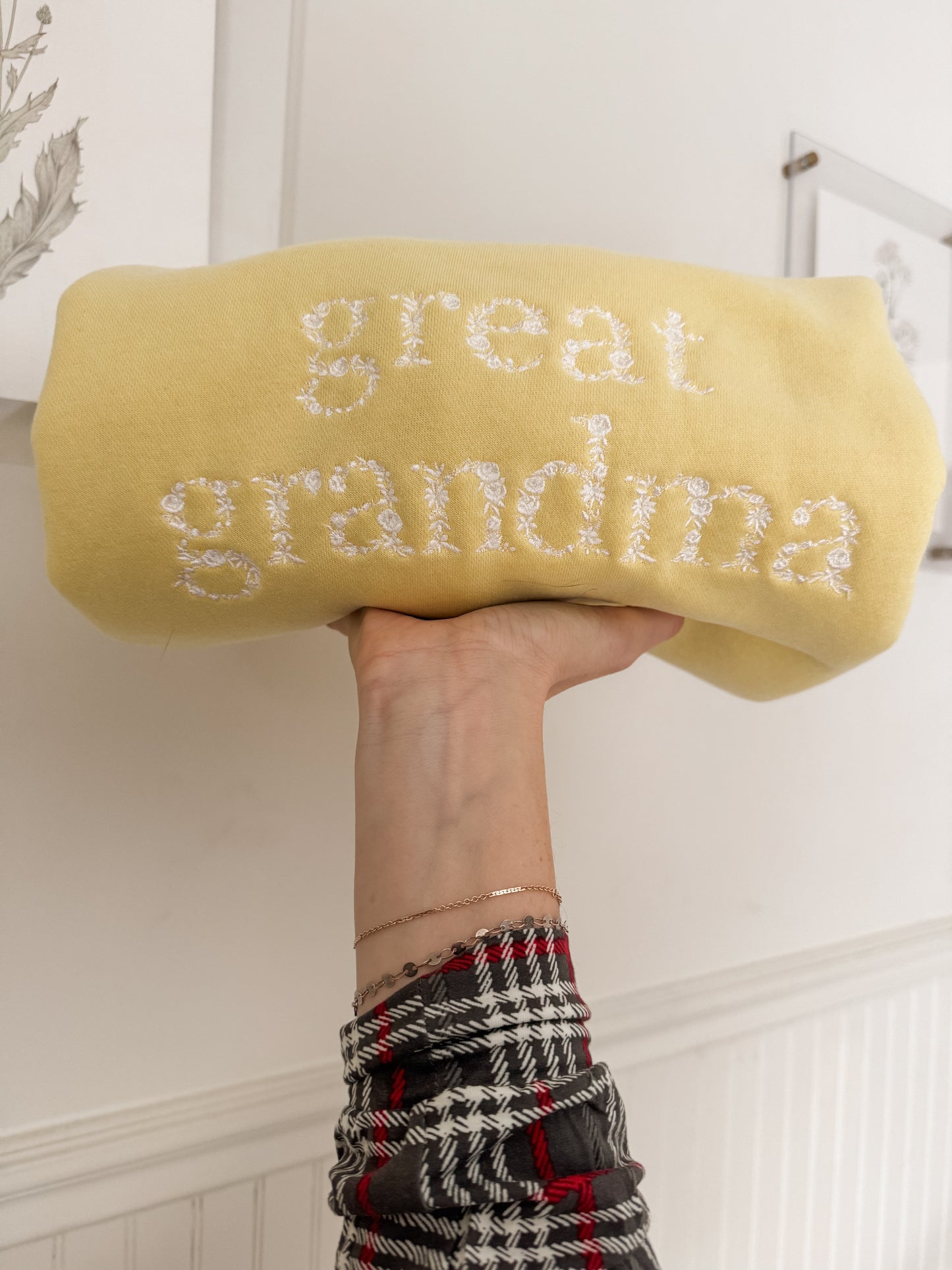 great grandma Floral | yellow