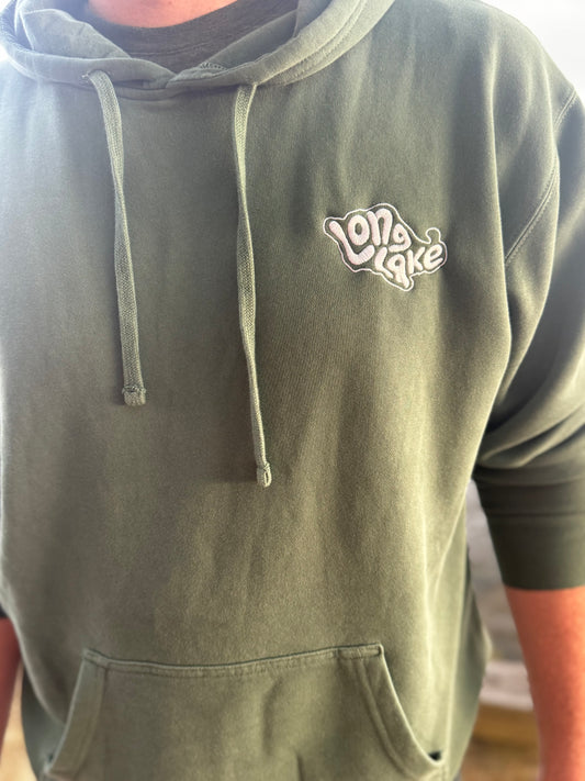 Retro Long Lake (Chest) Adult Crewneck/Hoodie | MADE TO ORDER | Multiple Color Options