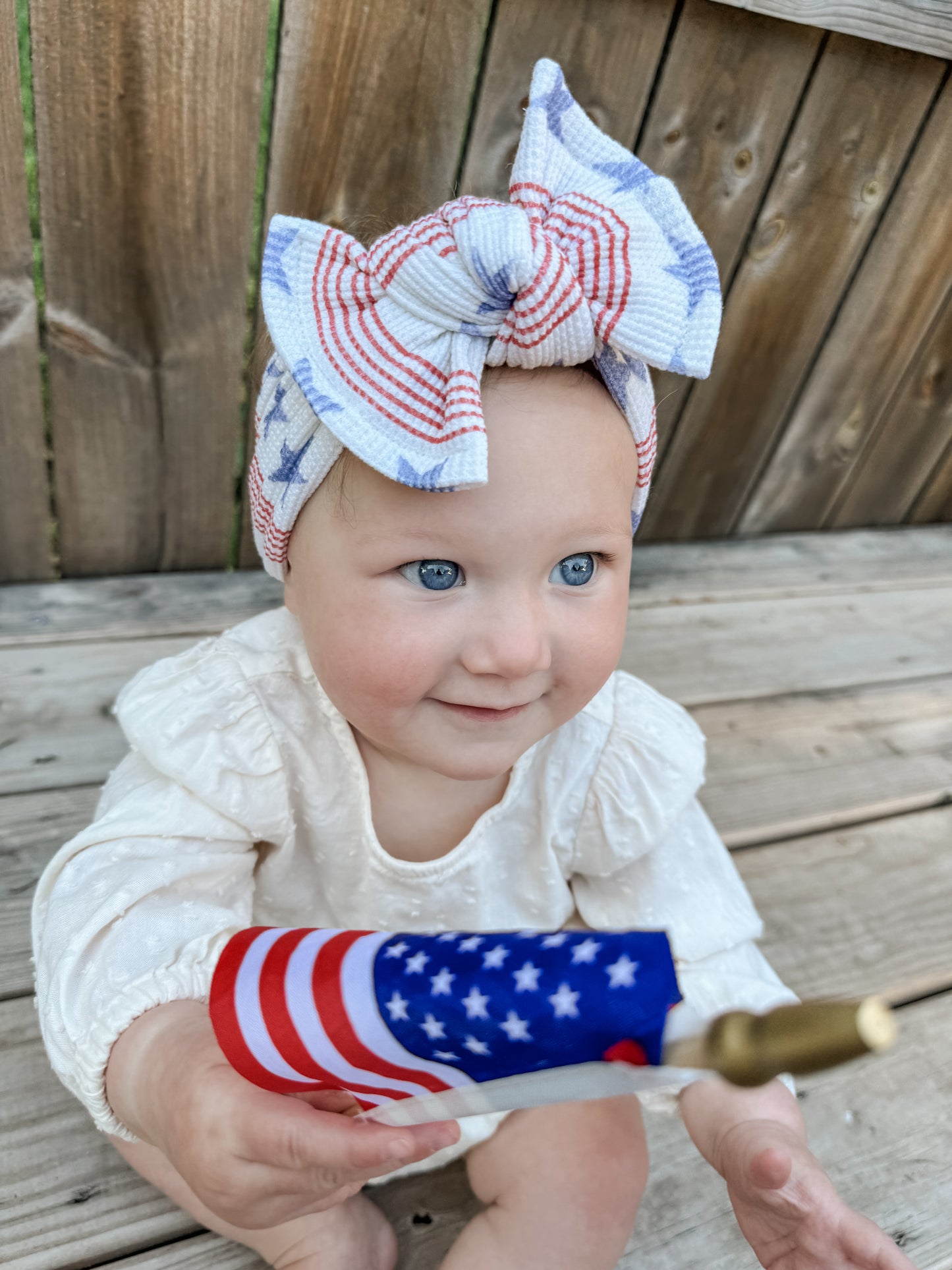 Vintage Americana Chunky Bow