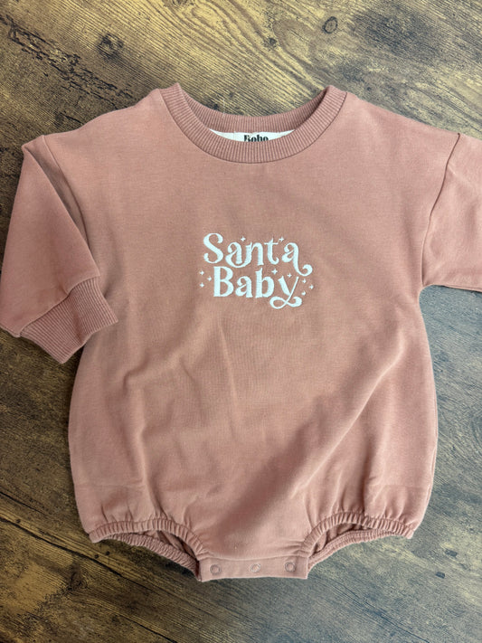 Santa Baby | Terra Cotta Bubble Romper