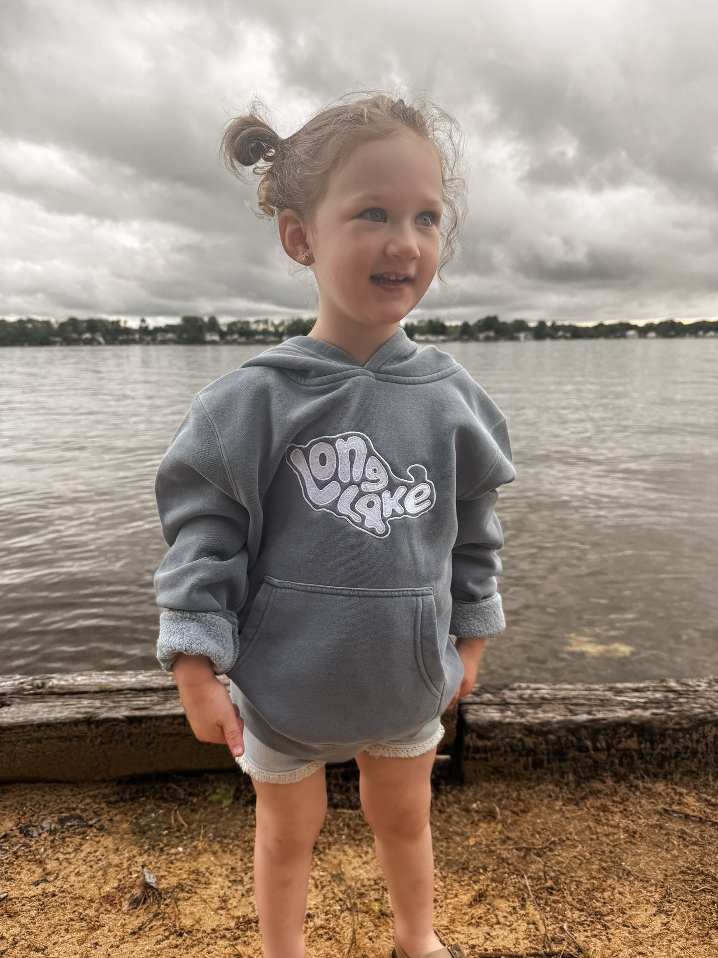 Retro Long Lake Youth Hoodie | MADE TO ORDER | Multiple Color Options