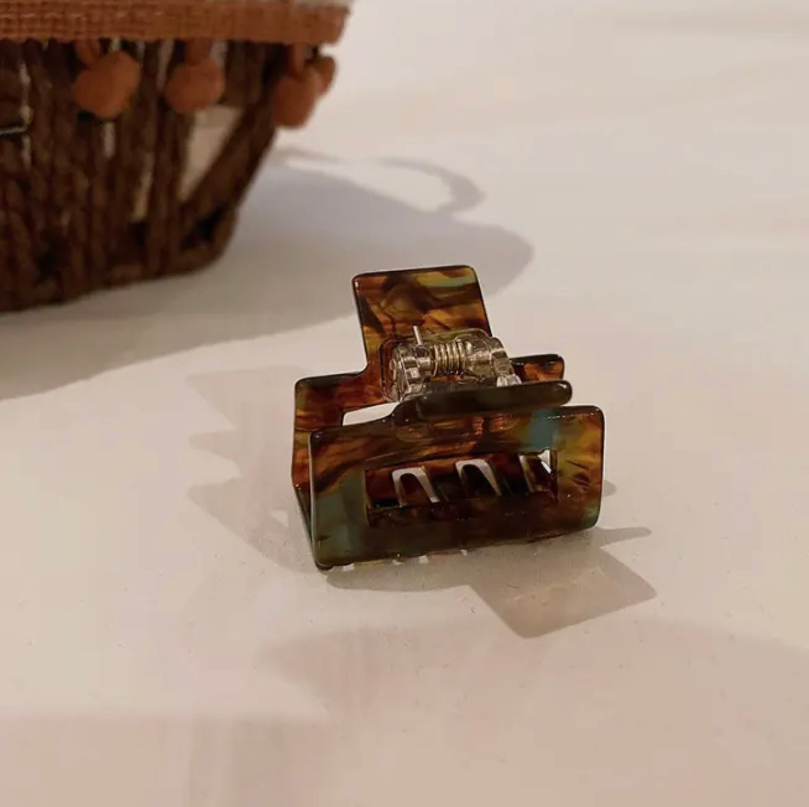 Mini 1.25" Acetate Tortoise Hair Claw