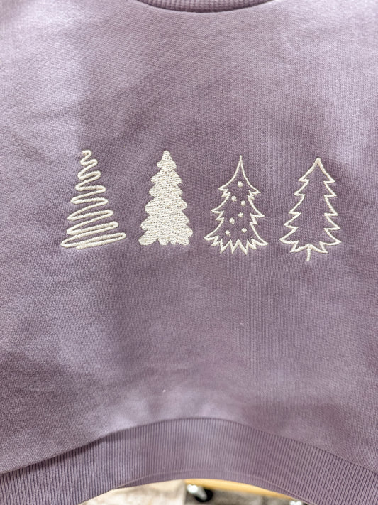 Holiday Trees | Ruffled-Sleeve | Fog