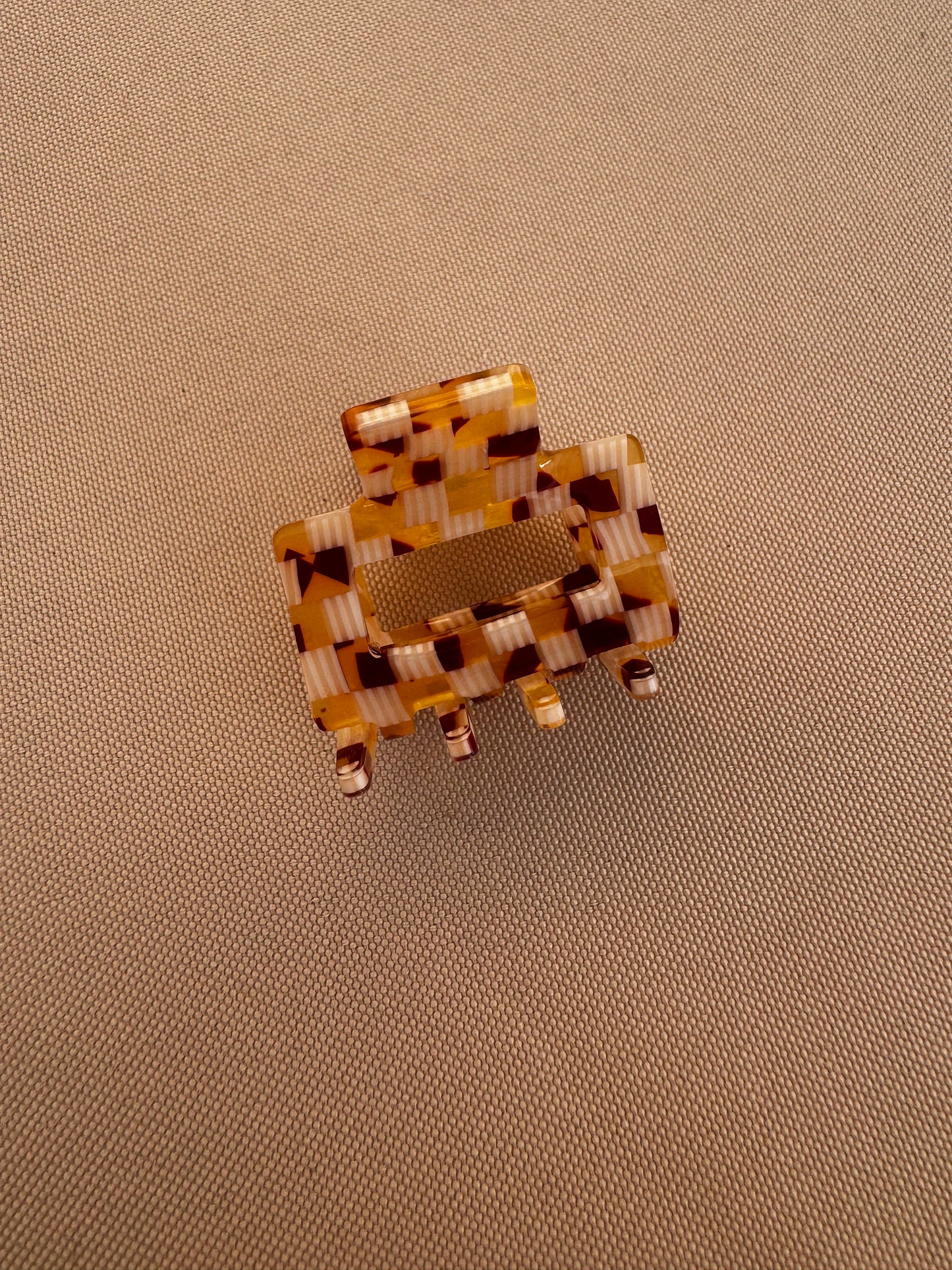 Mini 1.25" Acetate Tortoise Hair Claw
