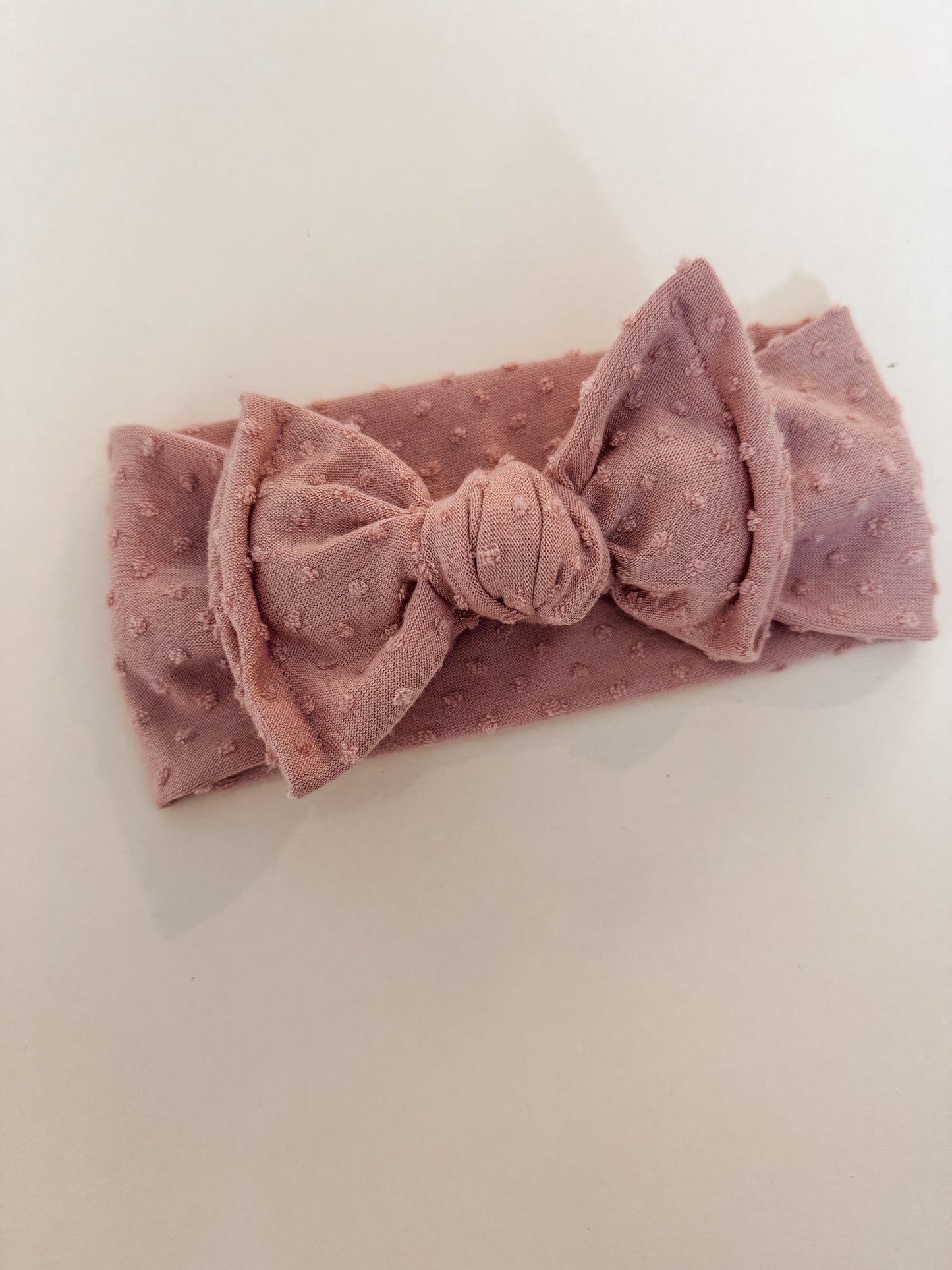 Ballet Slipper Swiss Dot Chunky Bow