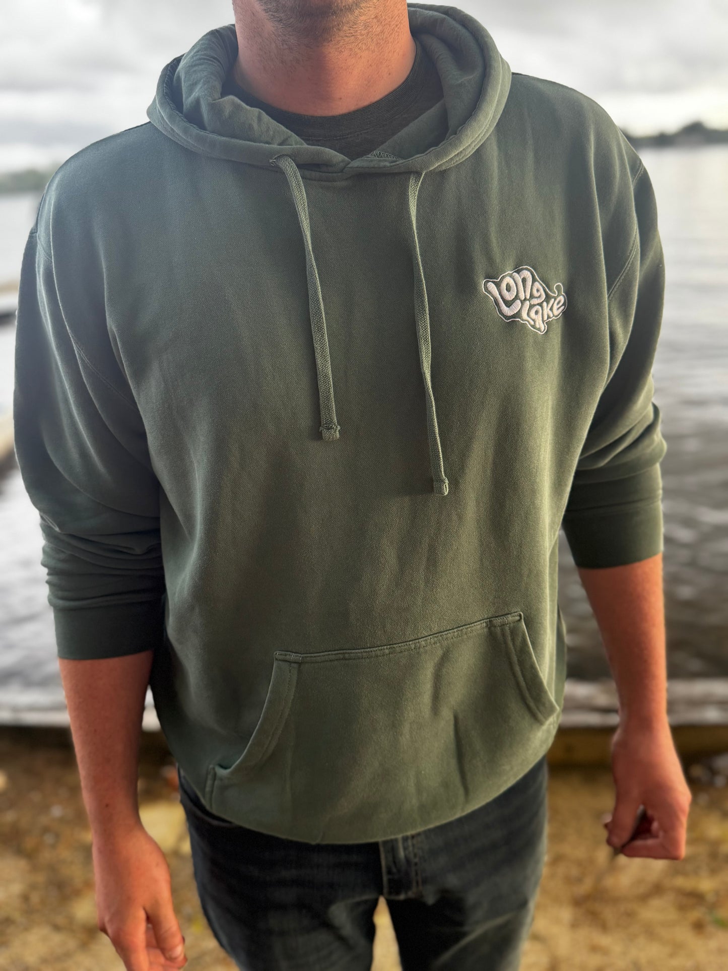 Retro Long Lake (Chest) Adult Crewneck/Hoodie | MADE TO ORDER | Multiple Color Options