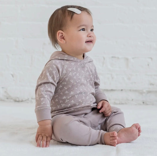 Baby & Kids Madison Hooded Pullover - Wilda Floral / Wren