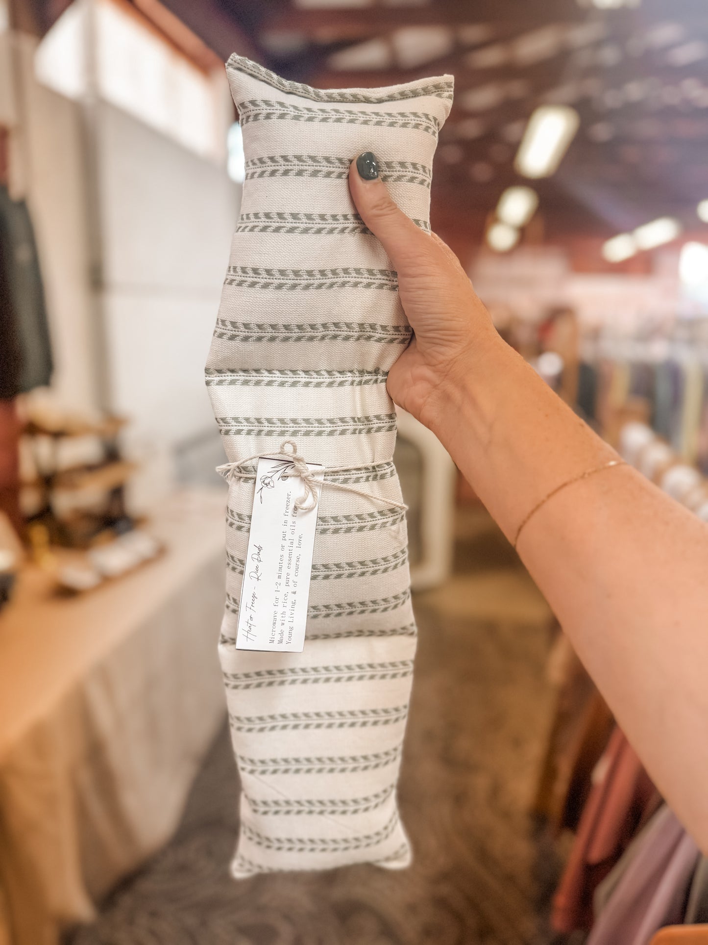 Sage Cottage Stripe Rice Pack