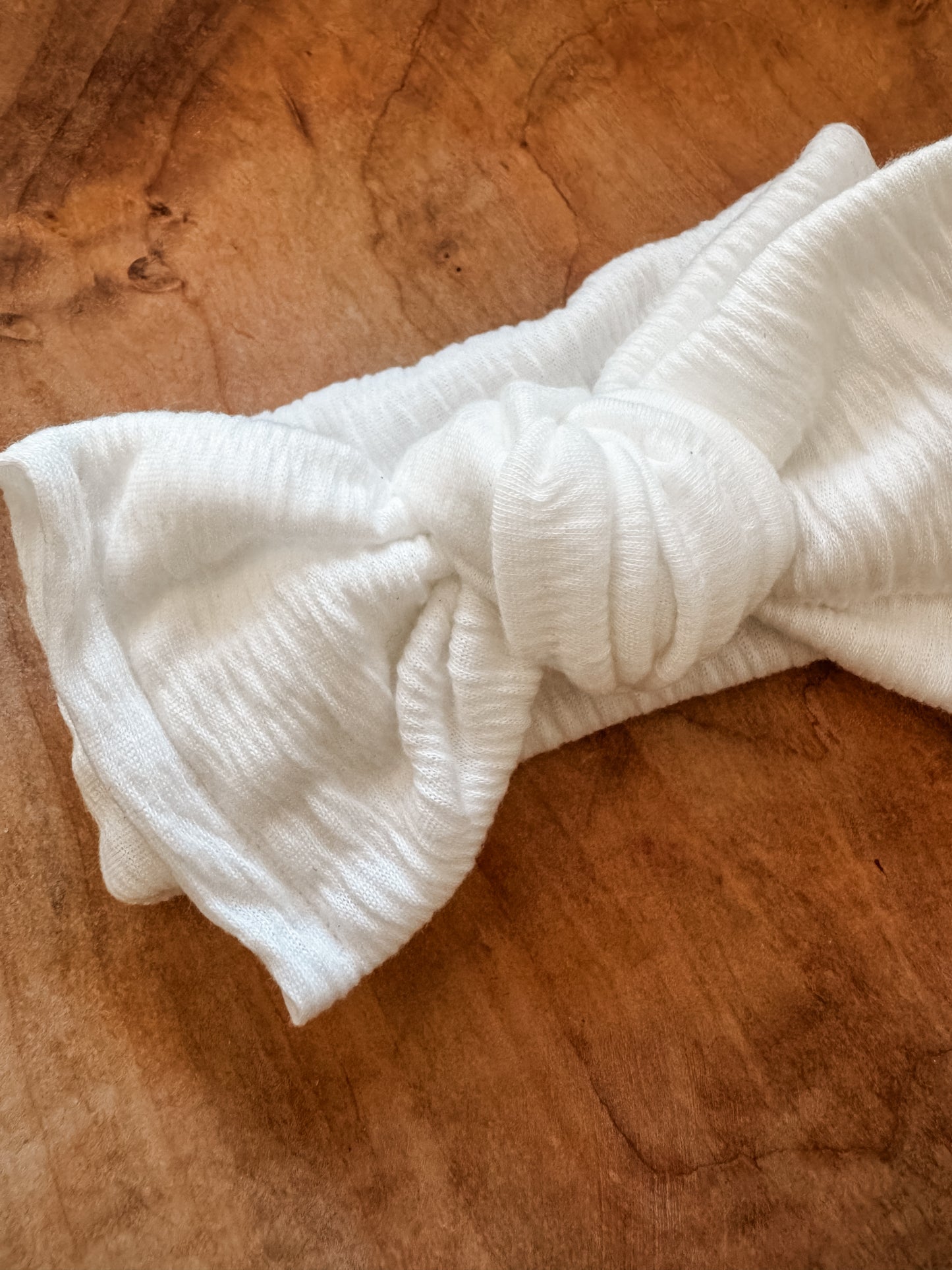 Simply White Chunky Bow