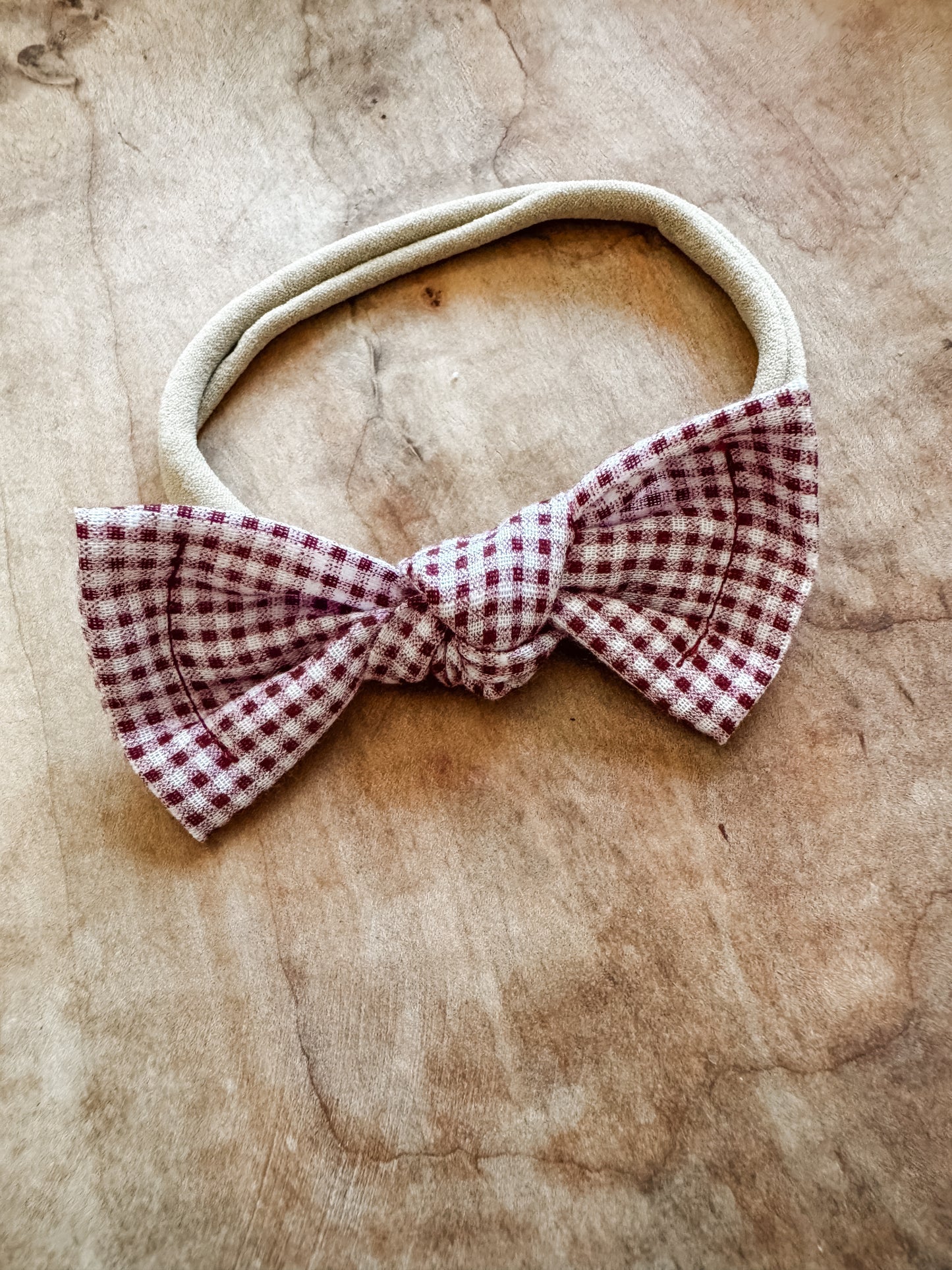 Picnic Gingham Classic Bow