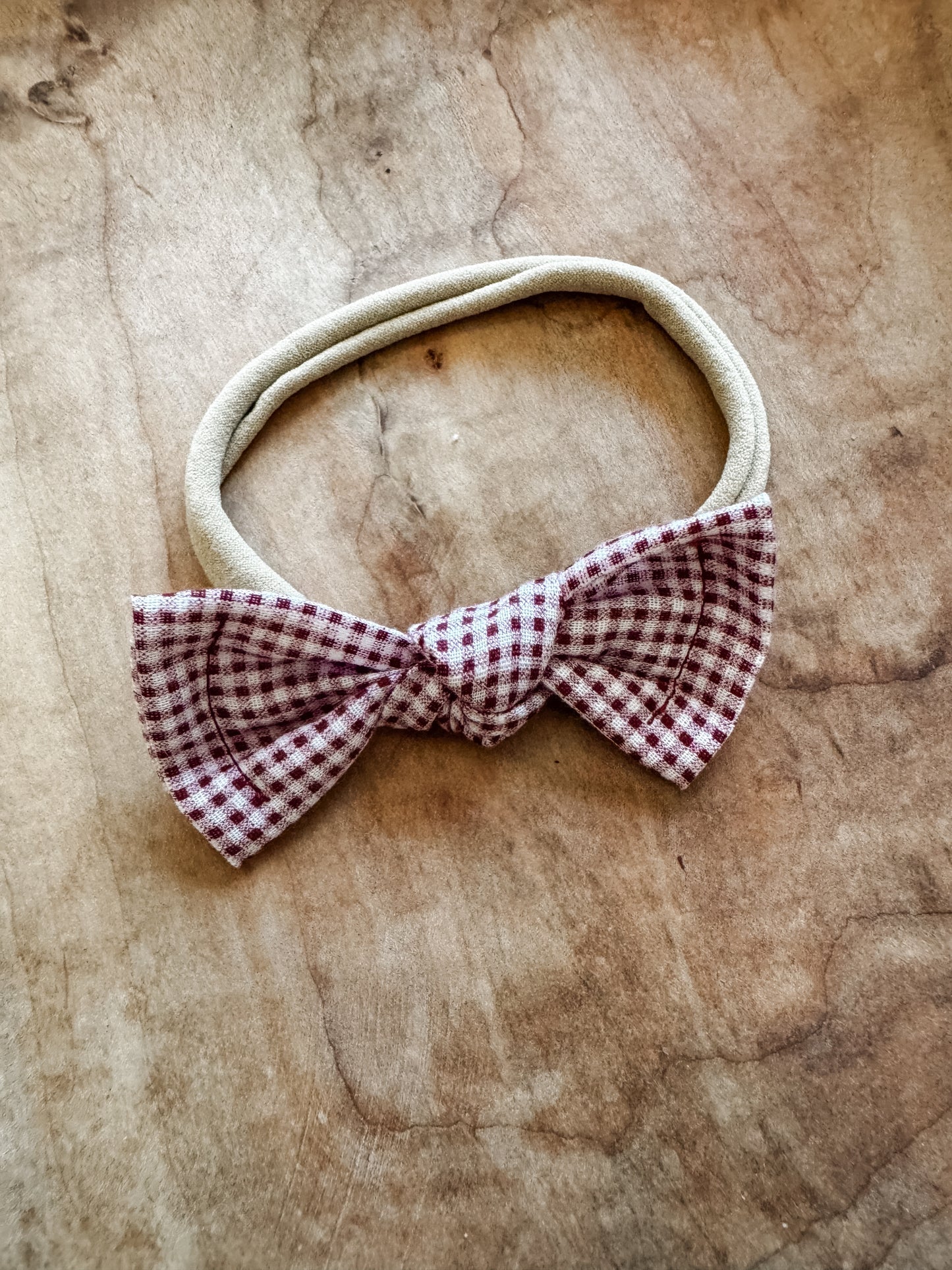 Picnic Gingham Classic Bow