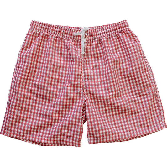Gingham Adult Men's Swim Shorts