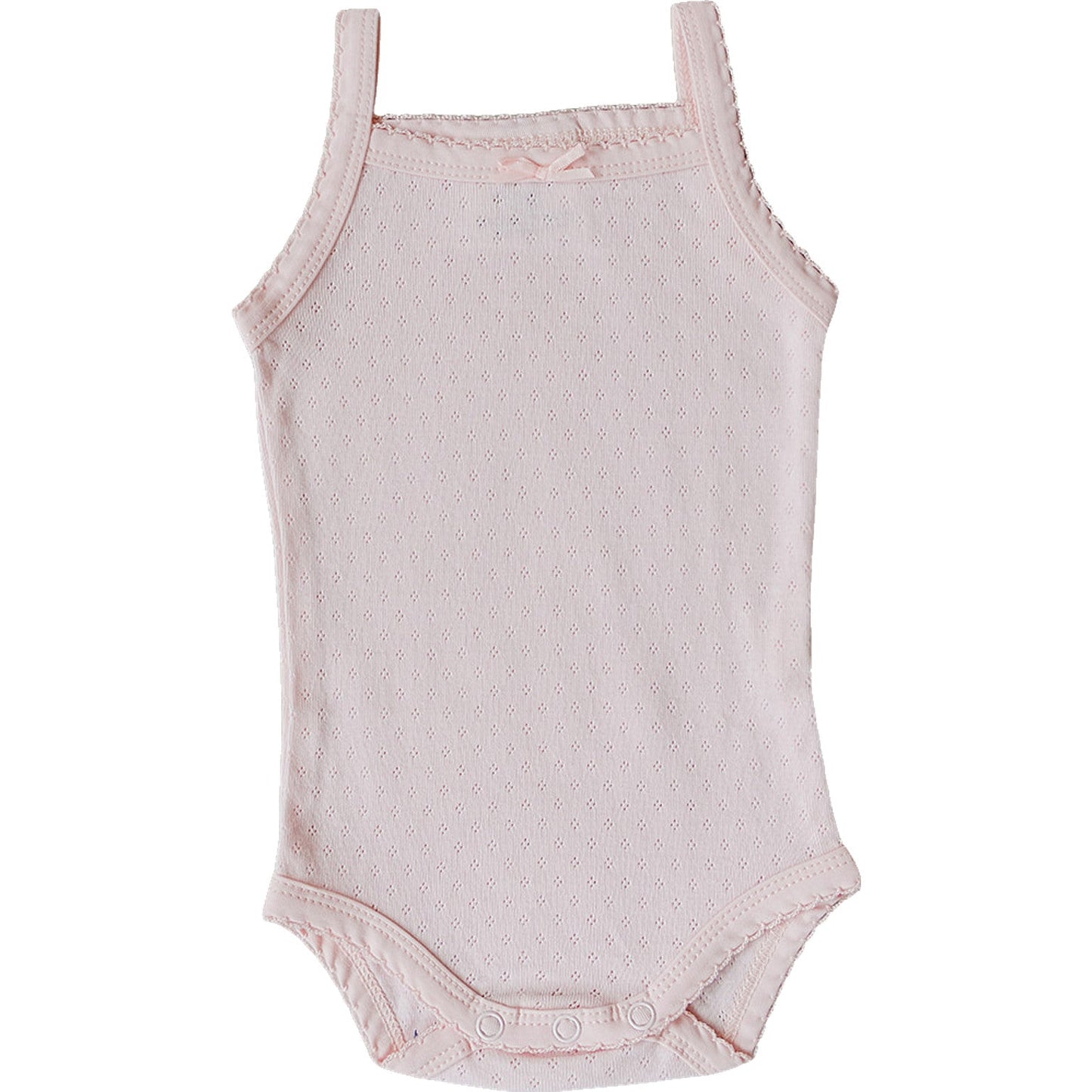 Pink Pointelle Tank Bodysuit