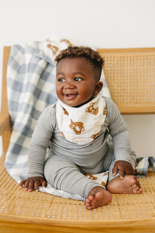 Teddy Bear Classic Muslin Bib