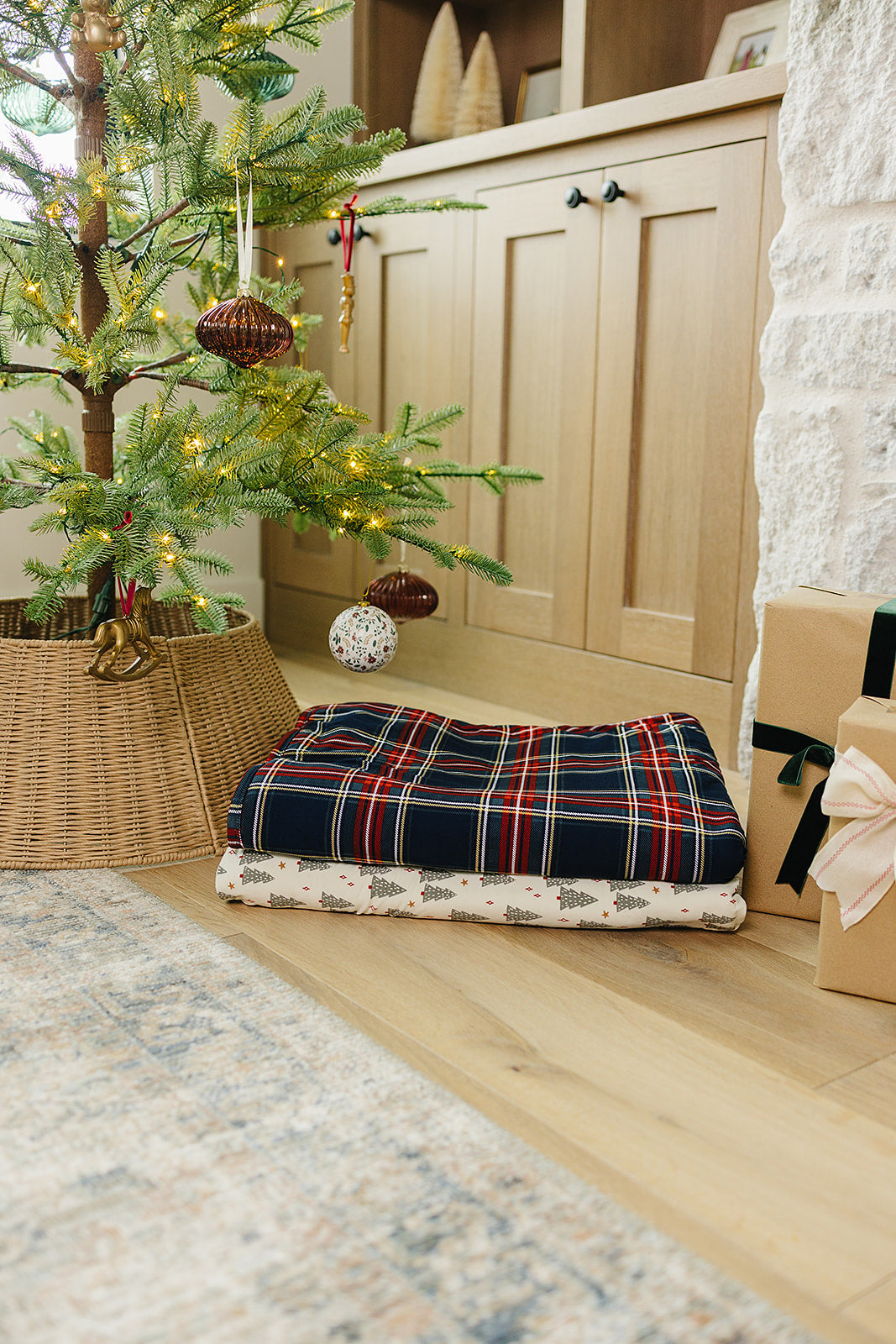 Christmas Trees Bamboo Fleece Quilt